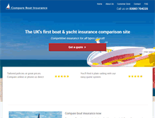 Tablet Screenshot of compare-boat-insurance.co.uk